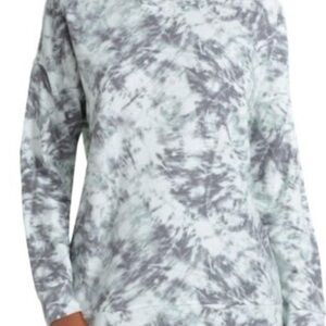 Nordstrom rack Tie-Dye long sleeve top - Gray and White
